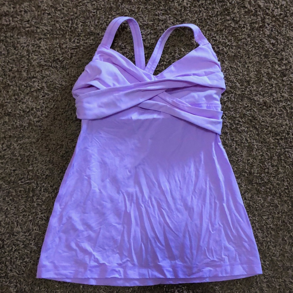 Lululemon Wrap It Up Tank With Built-In Bra Size … - image 2